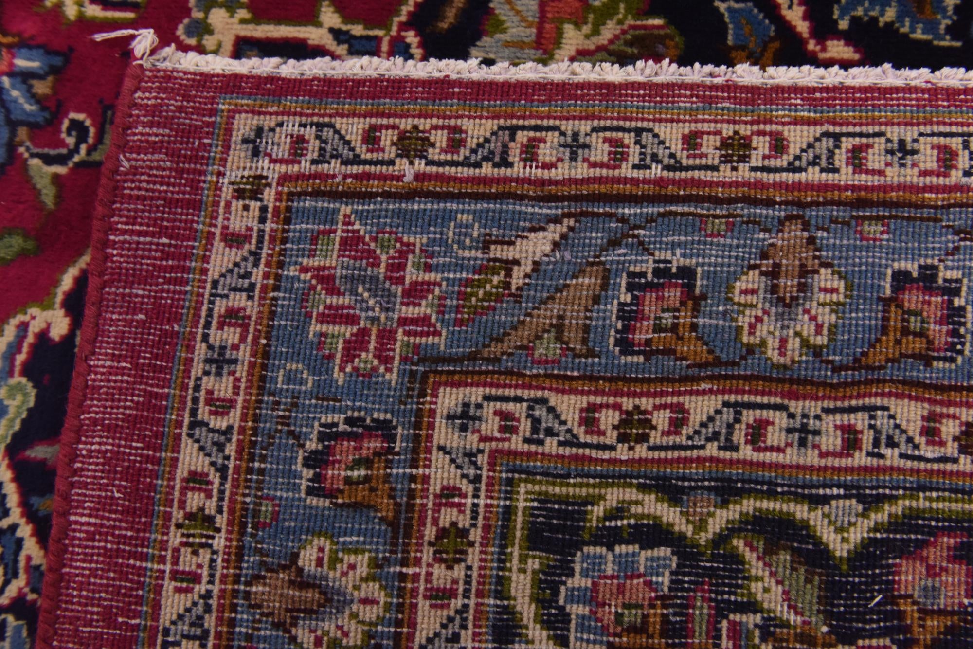 300cm x 390cm Hand Knotted Mashad Persian Wool Rug