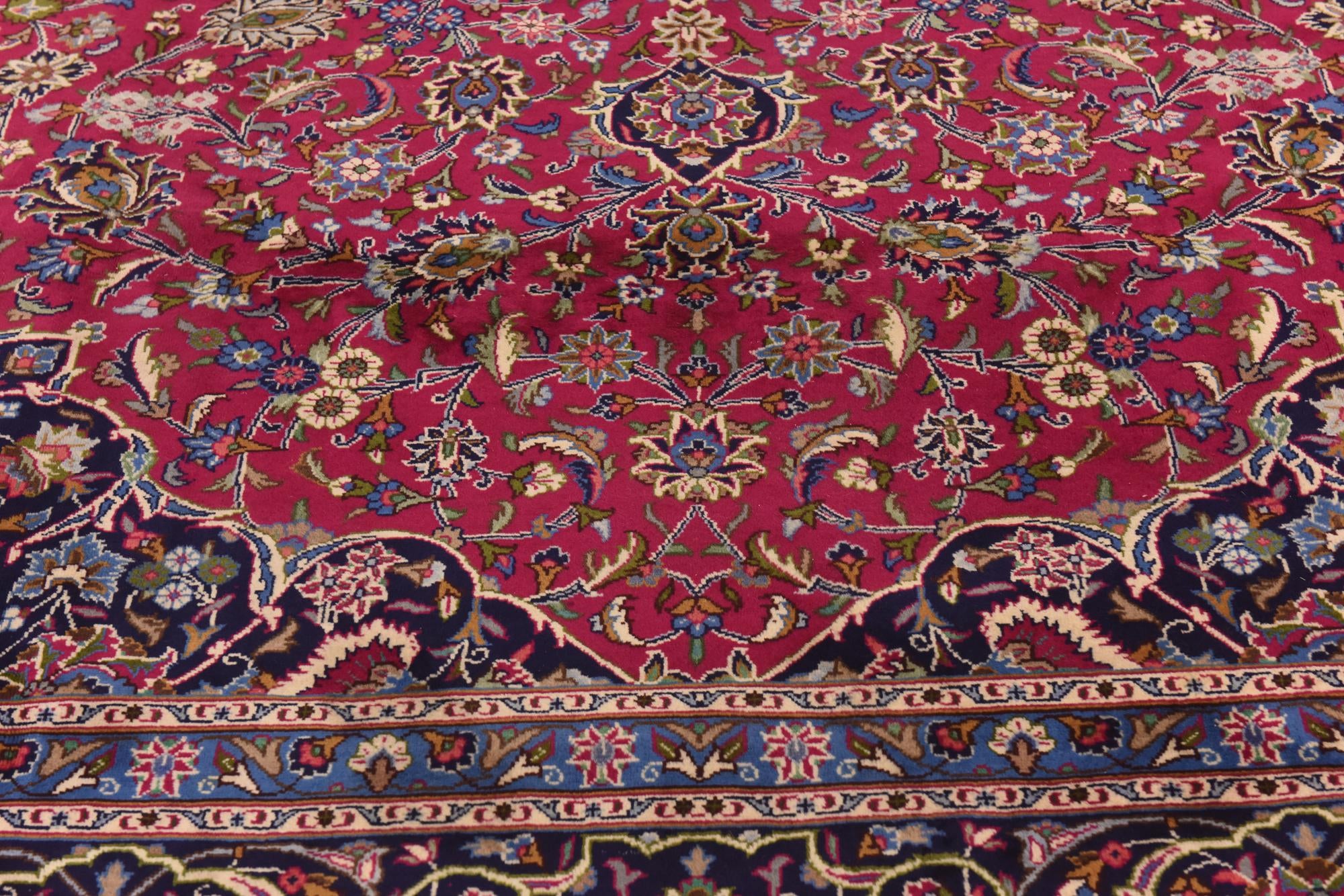300cm x 390cm Hand Knotted Mashad Persian Wool Rug