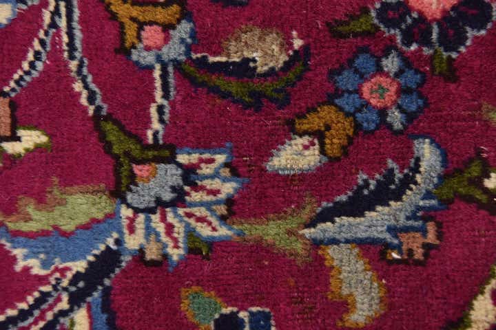 9' 8 x 13' Hand Knotted Mashad Persian Wool Rug