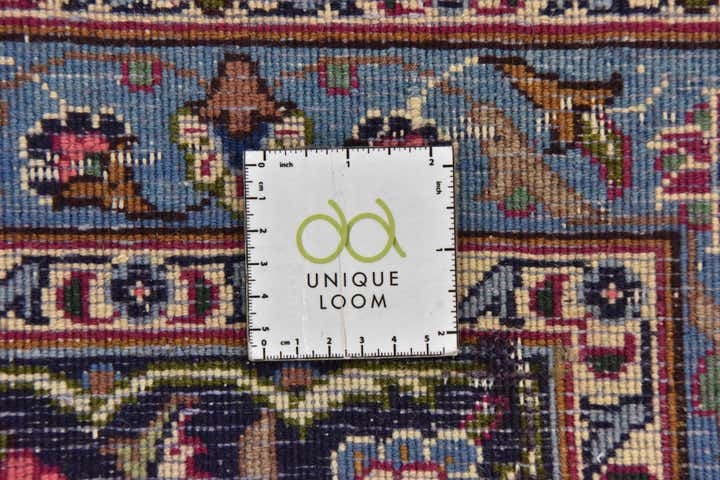 9' 8 x 13' Hand Knotted Mashad Persian Wool Rug