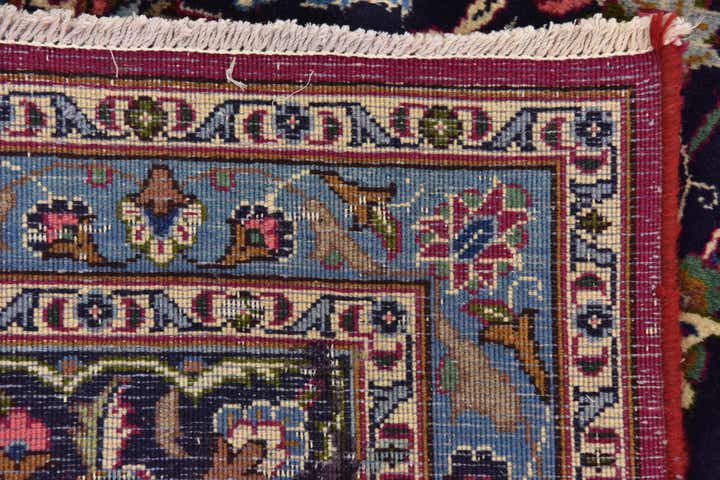 9' 8 x 13' Hand Knotted Mashad Persian Wool Rug