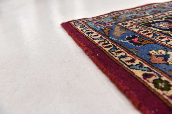 9' 8 x 13' Hand Knotted Mashad Persian Wool Rug