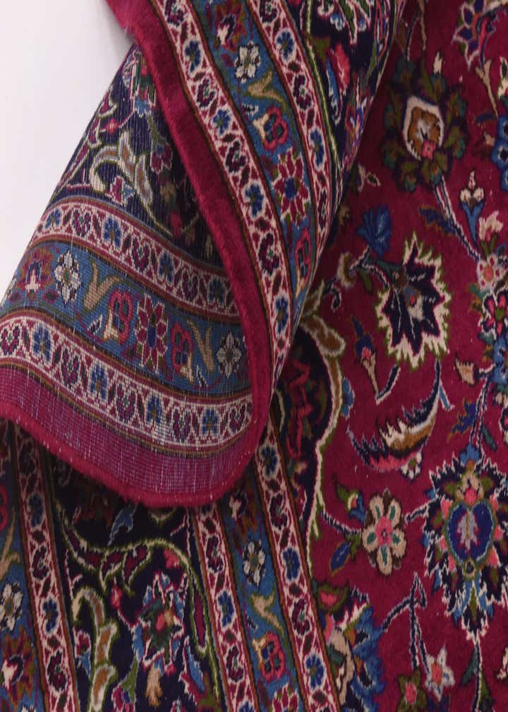 9' 9 x 13' Hand Knotted Mashad Persian Wool Rug