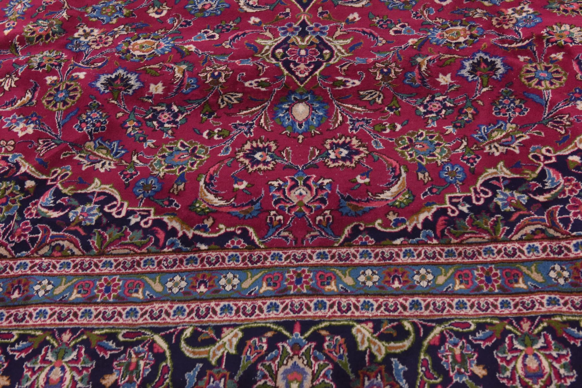 295cm x 395cm anudado a mano Mashad Alfombra Persa Lana