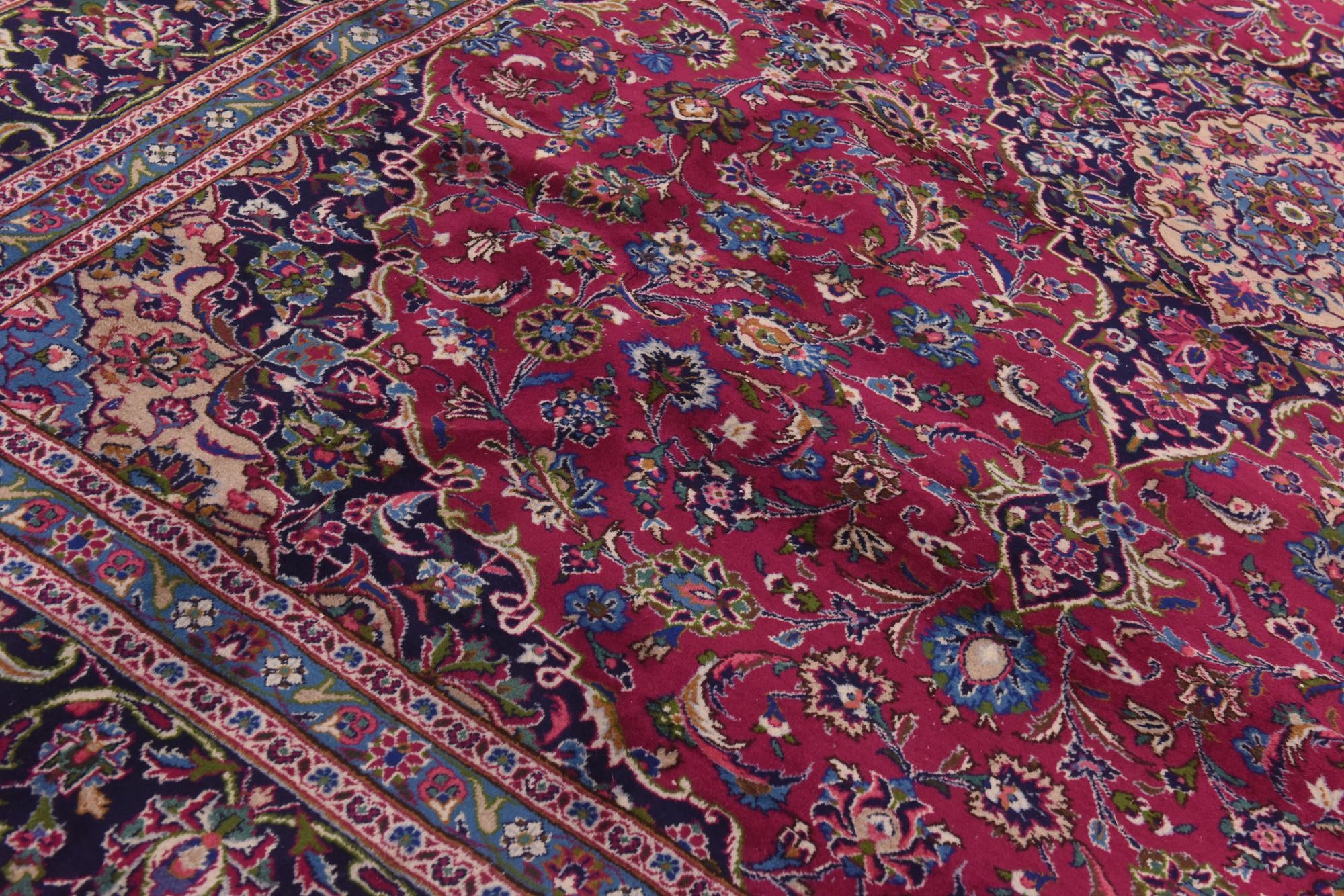 295cm x 395cm anudado a mano Mashad Alfombra Persa Lana