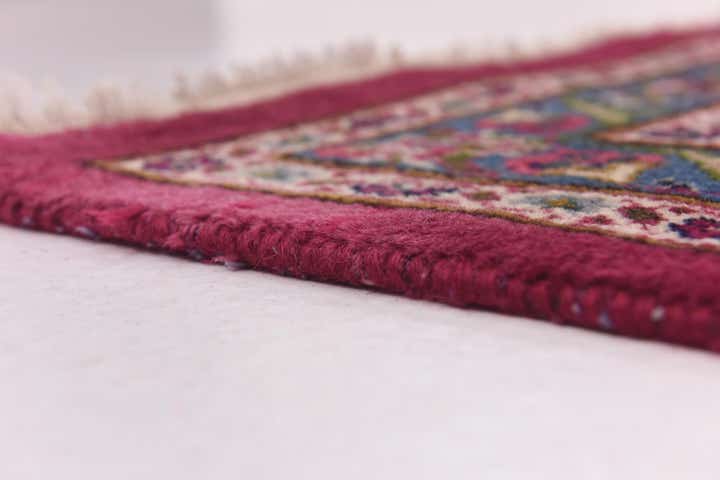 9' 9 x 13' Hand Knotted Mashad Persian Wool Rug