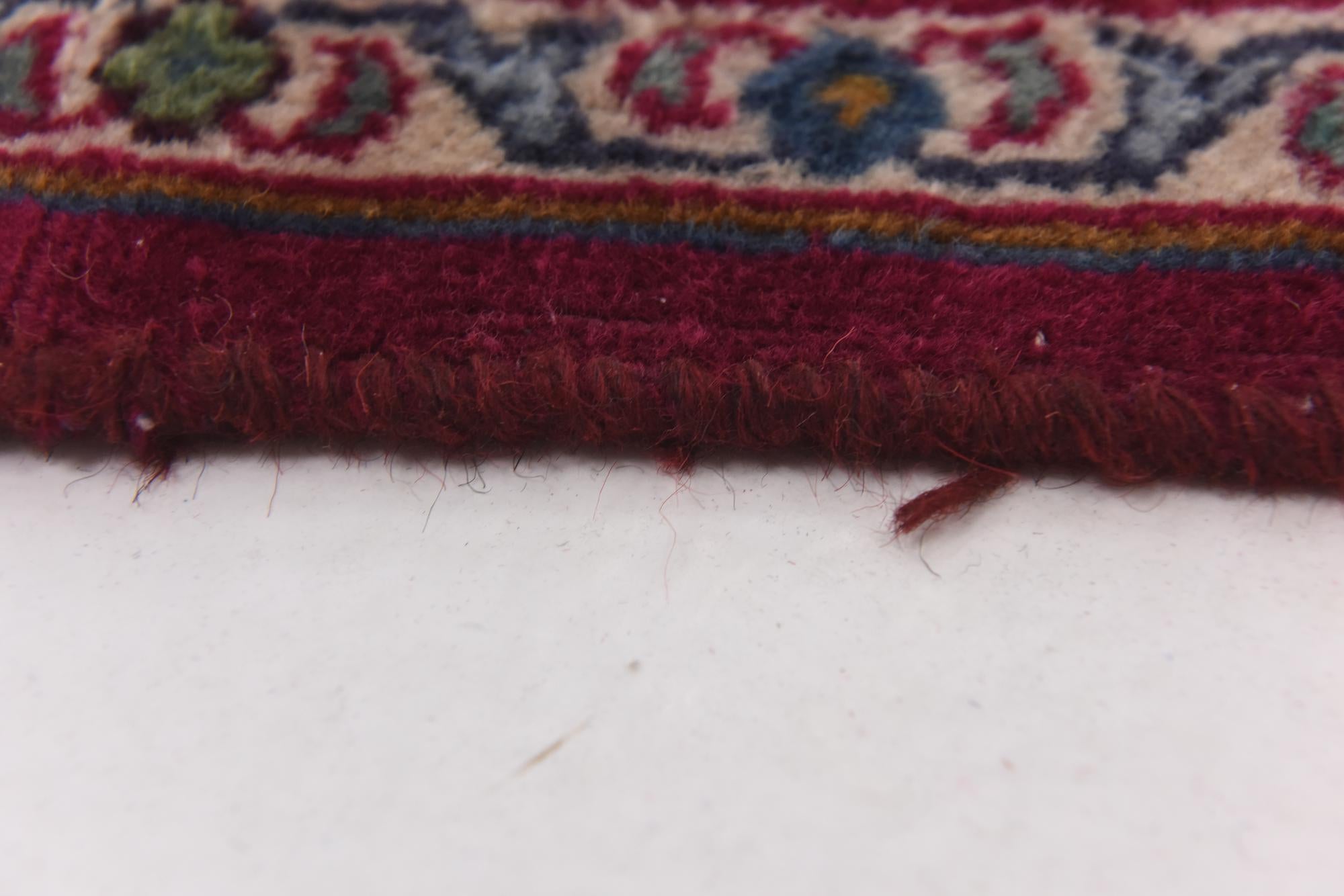 9' 7 x 12' 9 Hand Knotted Mashad Persian Wool Rug