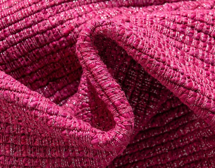 Detail image of 5' x 8' Hand Woven Metallic Jute Rug