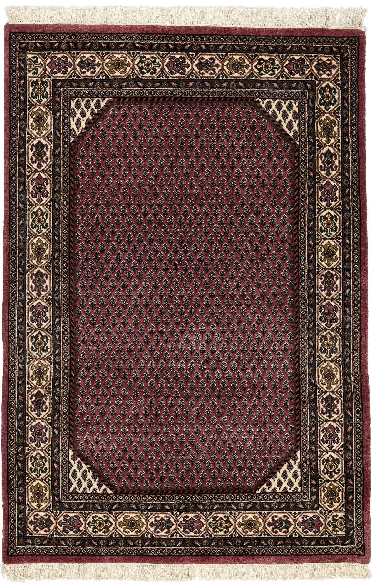 4' x 5' 11 Hand Knotted Mir Oriental Wool Rug