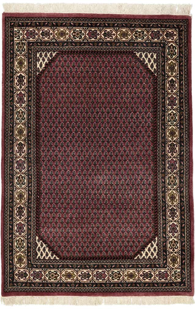 4' x 5' 11 Hand Knotted Mir Oriental Wool Rug