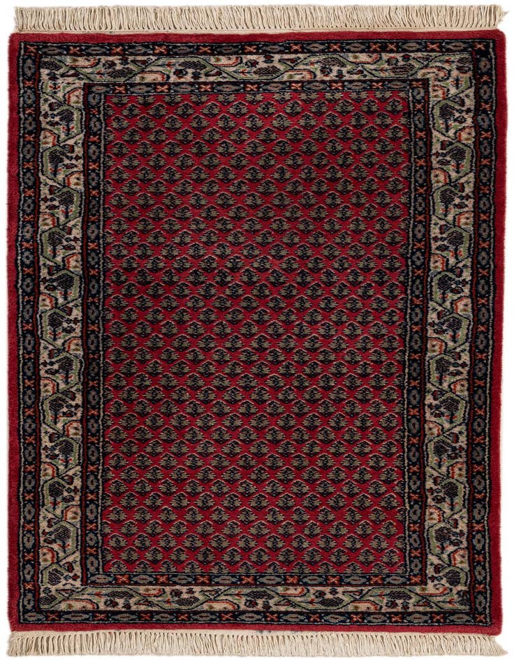 Detail image of 2' 5 x 4' 7 Hand Knotted Mir Wool Rug