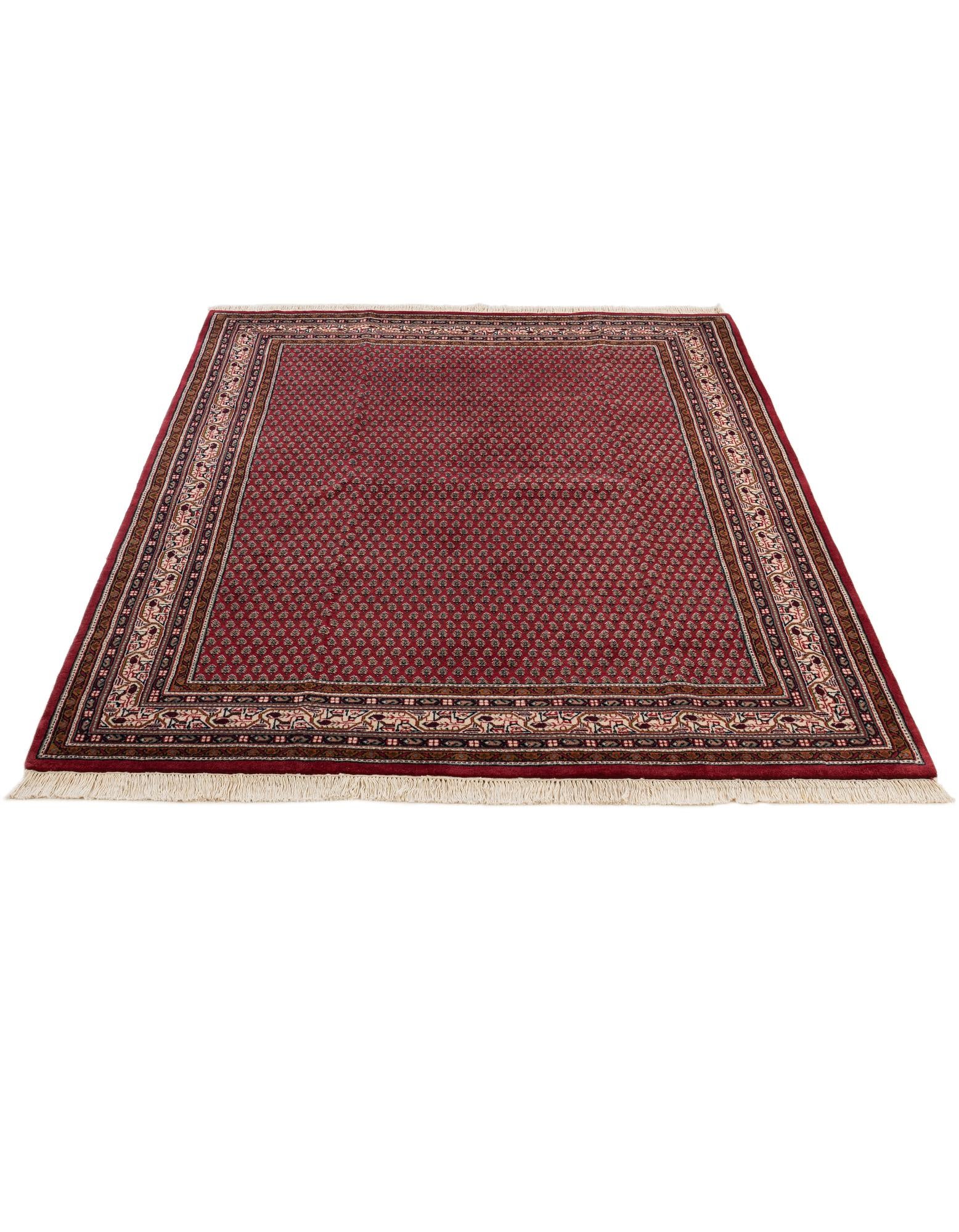 165cm x 235cm Hand Knotted Mir Wool Rug