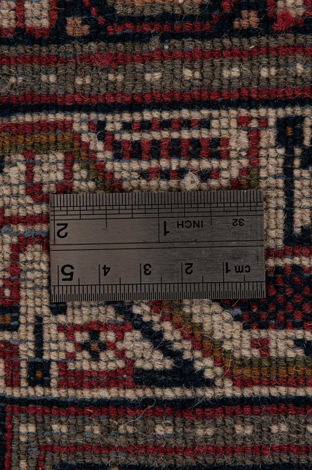 165cm x 235cm Hand Knotted Mir Wool Rug