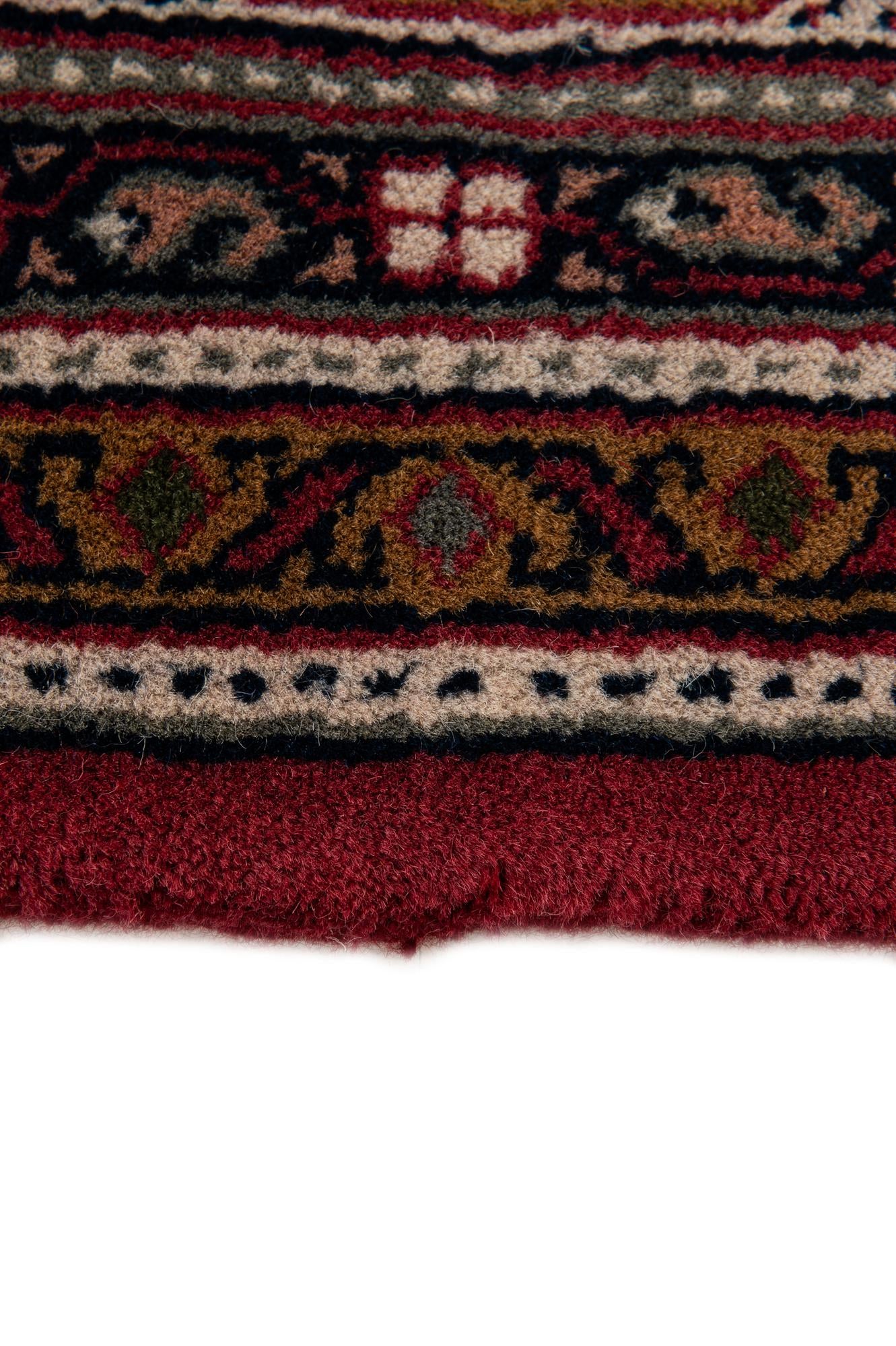 165cm x 235cm Hand Knotted Mir Wool Rug