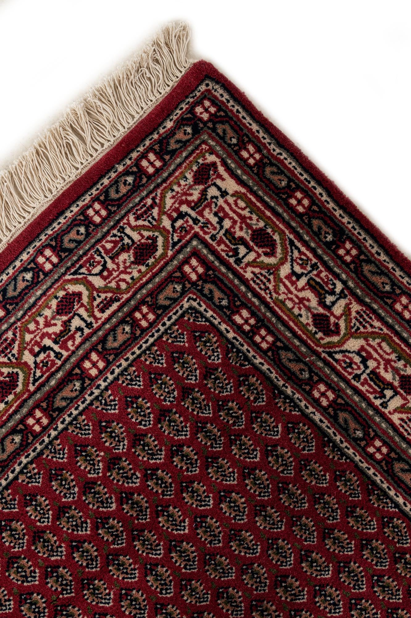 4' x 5' 9 Hand Knotted Mir Wool Rug