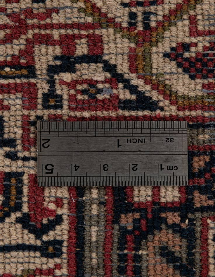 Detail image of 4' x 5' 9  Hand Knotted Mir Wool Rug