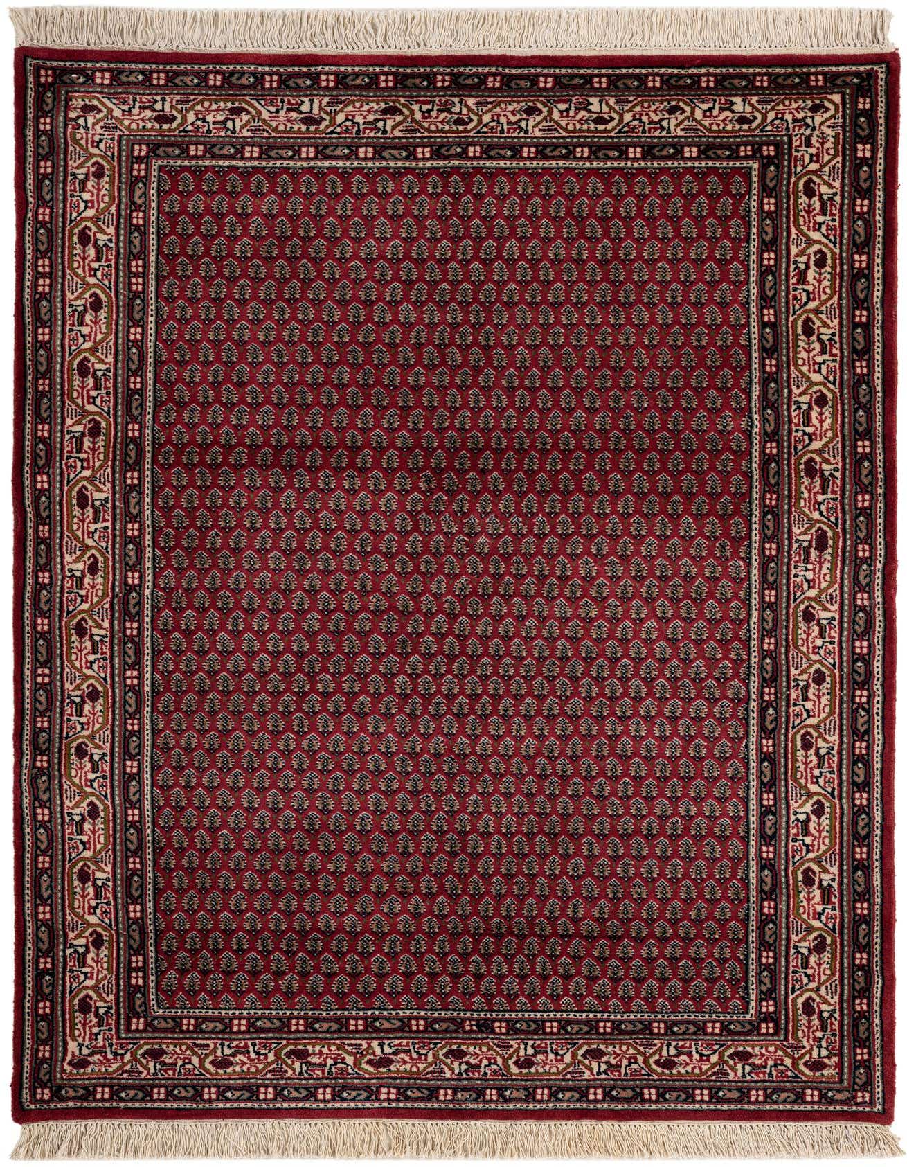 4' x 5' 9 Hand Knotted Mir Wool Rug