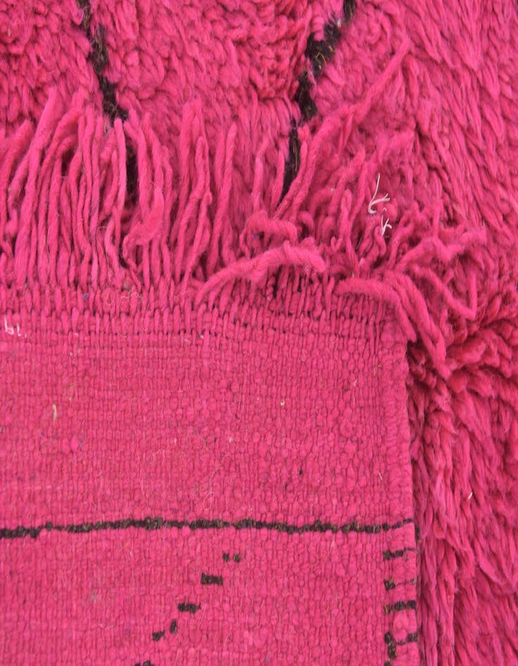 Detail image of 3' 4 x 5' Hand Knotted Moroccan Wool Rug