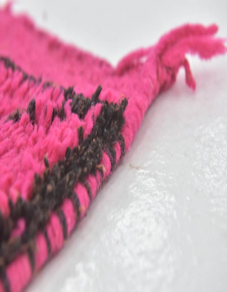 Detail image of 3' 4 x 5' Hand Knotted Moroccan Wool Rug