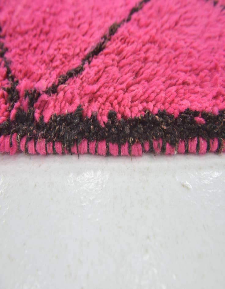 Detail image of 3' 4 x 5' Hand Knotted Moroccan Wool Rug