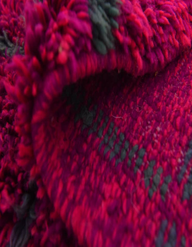 Detail image of 5' 10 x 8' 9 Hand Knotted Moroccan Wool Rug