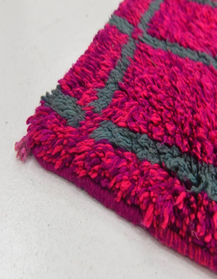 Detail image of 5' 10 x 8' 9 Hand Knotted Moroccan Wool Rug