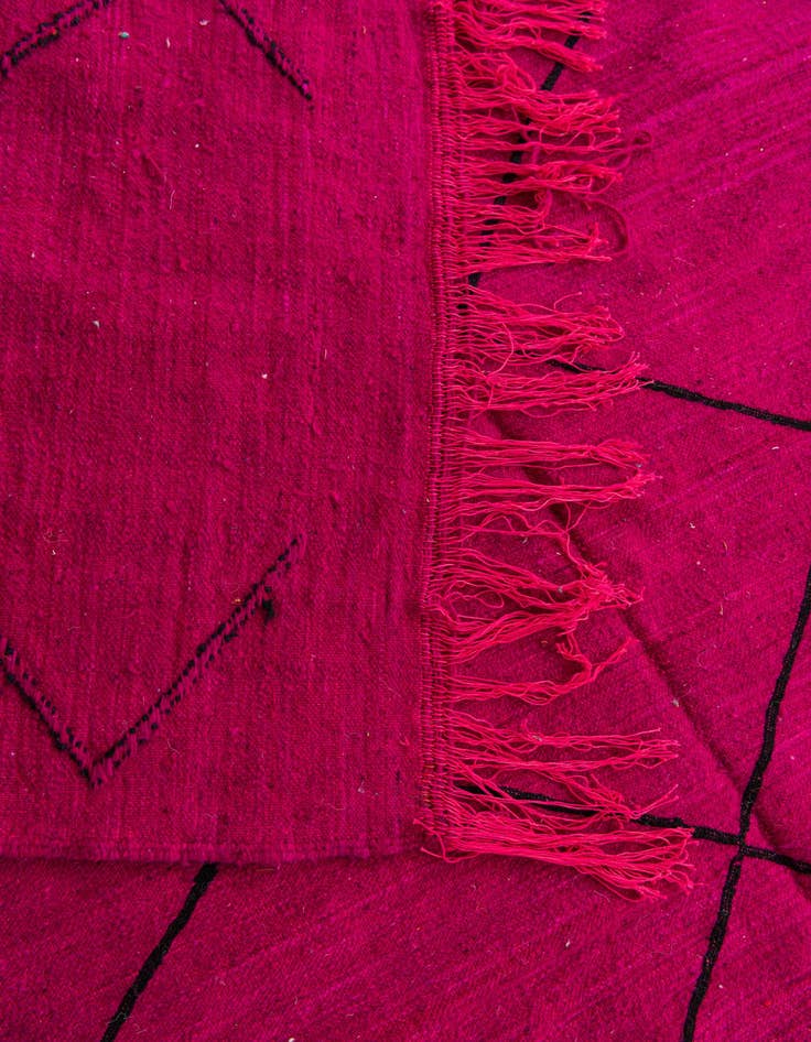 Detail image of 6' 6 x 9' 3  Hand Knotted Moroccan Wool Rug