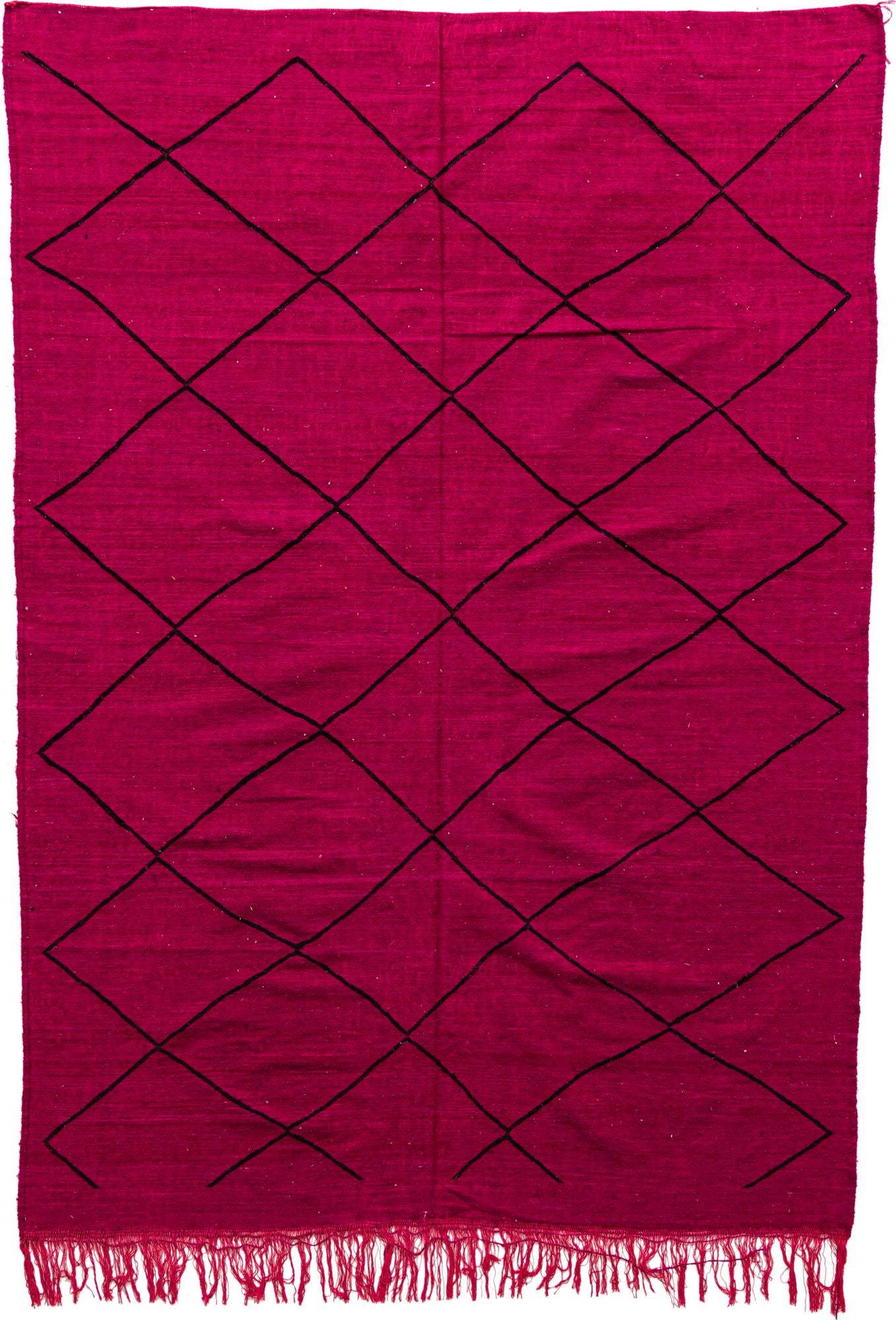 6' 6 x 9' 3 Hand Knotted Moroccan Wool Rug