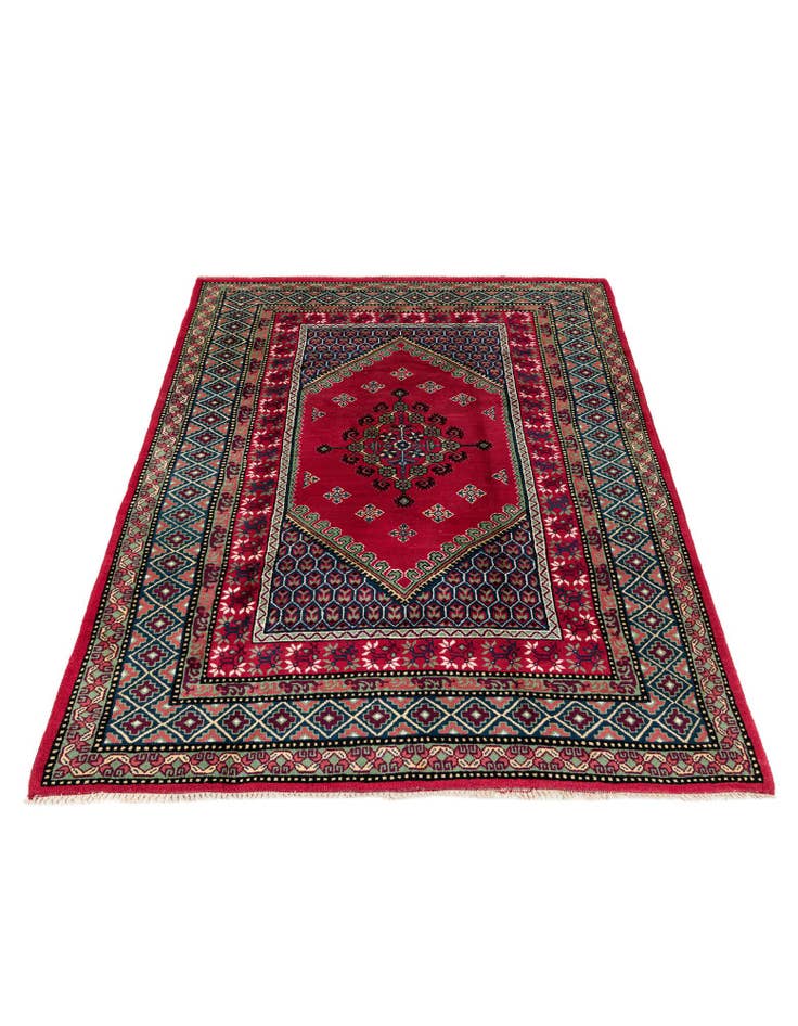 Detail image of 6' 11 x 9' 4 Hand Knotted Moroccan Wool Rug