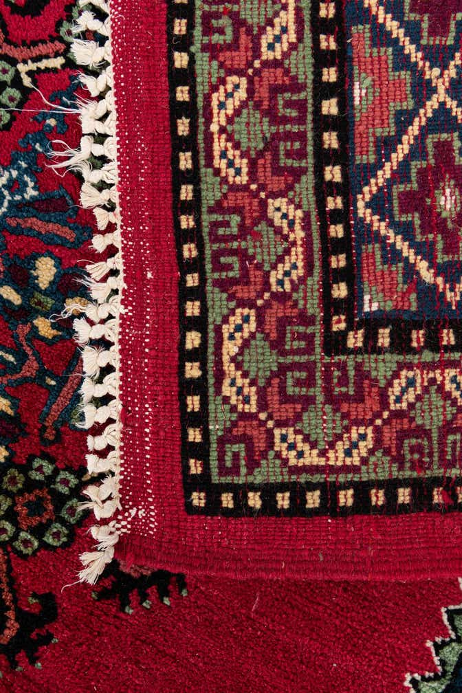 6' 11 x 9' 4 Hand Knotted Moroccan Wool Rug