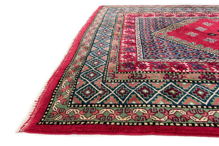 6' 11 x 9' 4 Hand Knotted Moroccan Wool Rug