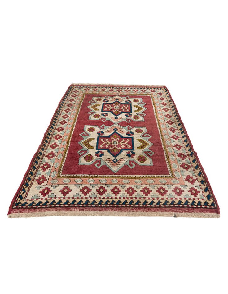 Detail image of 4' 5 x 6' 3  Hand Knotted Moroccan Wool Rug