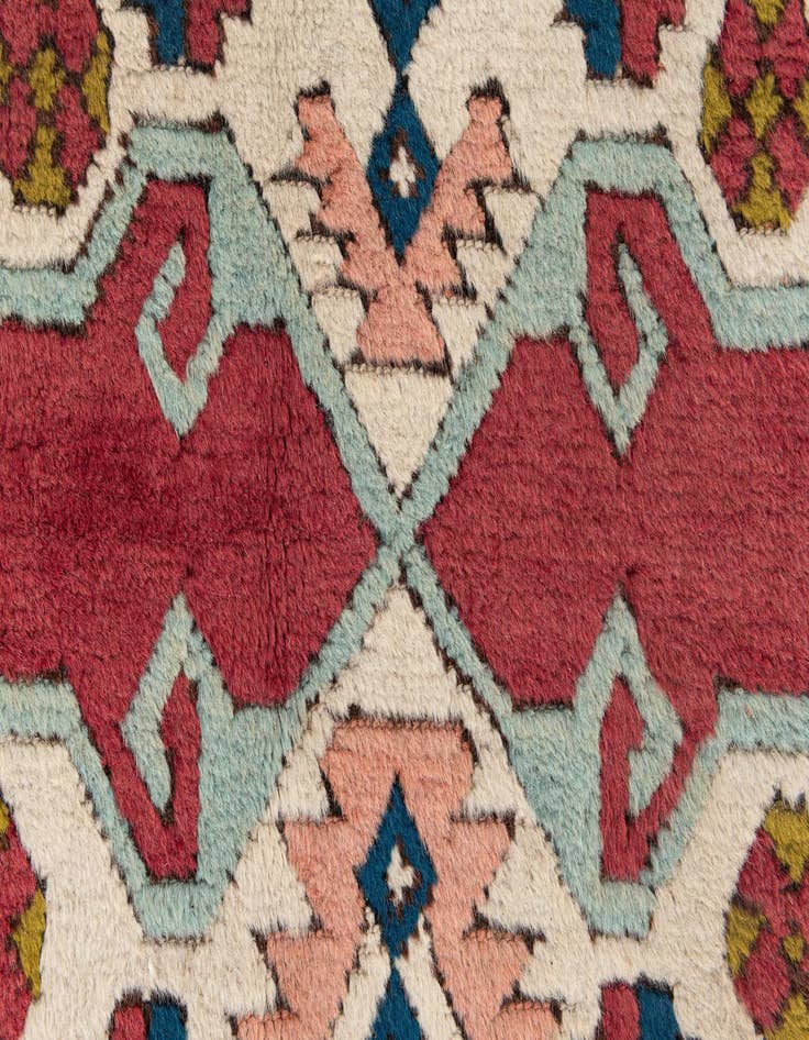 Detail image of 4' 5 x 6' 3  Hand Knotted Moroccan Wool Rug