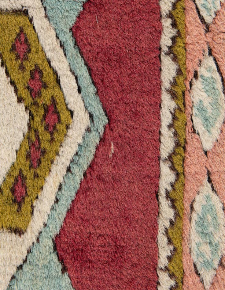 Detail image of 4' 5 x 6' 3  Hand Knotted Moroccan Wool Rug
