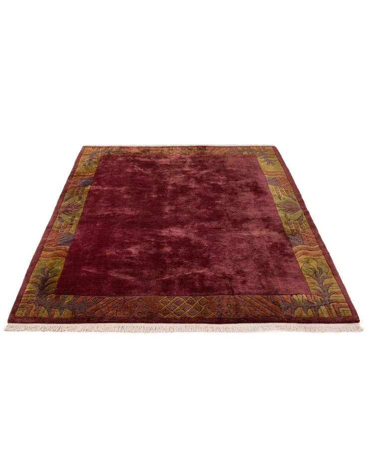 Detail image of 6' 8 x 8' 2  Hand Knotted Nepal Wool Rug