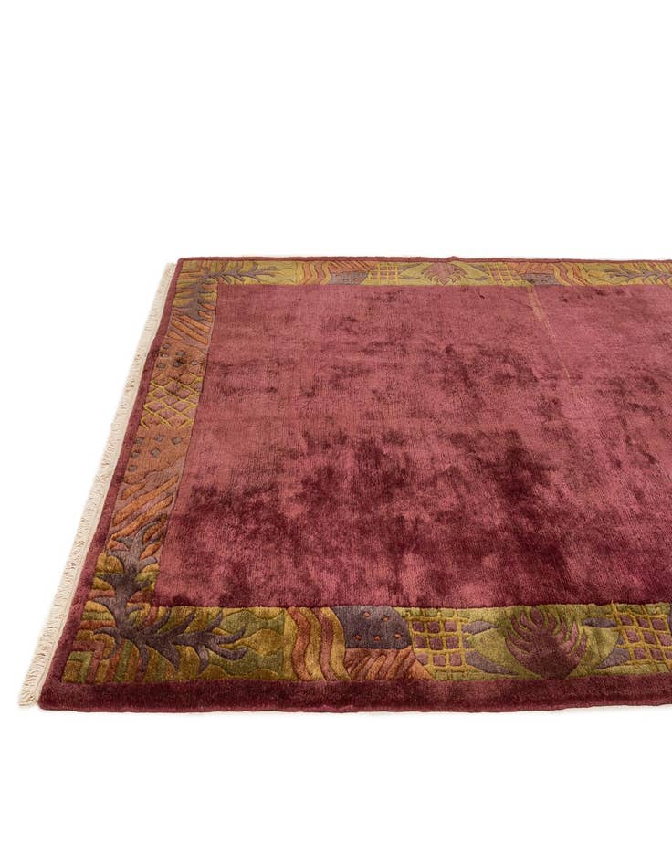 Detail image of 6' 8 x 8' 2  Hand Knotted Nepal Wool Rug