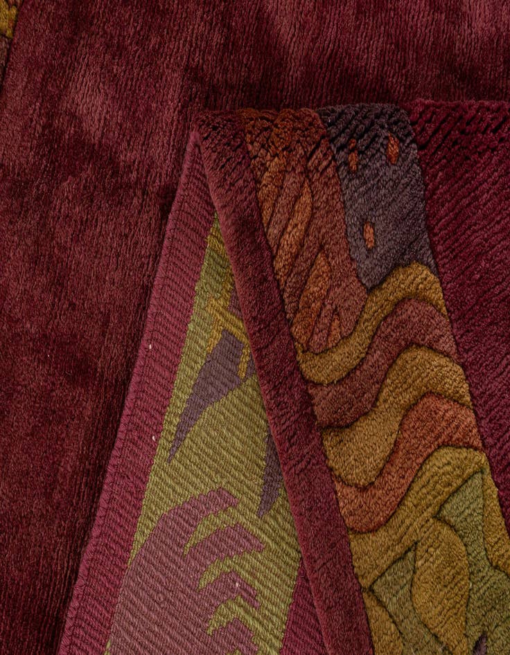 Detail image of 6' 8 x 8' 2  Hand Knotted Nepal Wool Rug