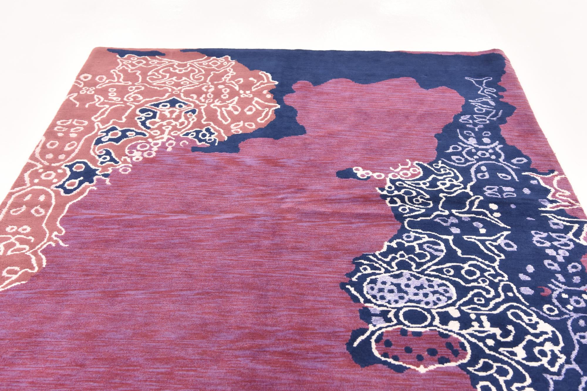 5' 9 x 8' Hand Knotted Nepal Wool Rug