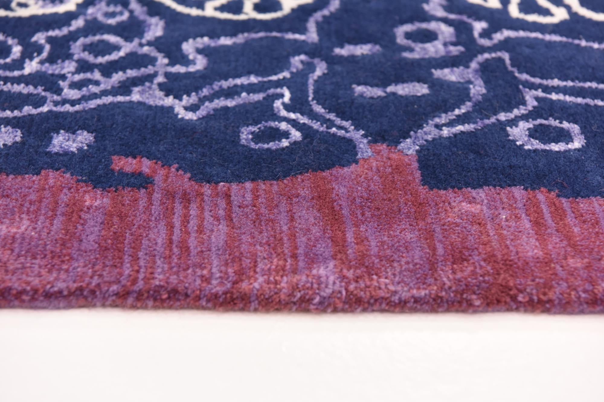 5' 9 x 8' Hand Knotted Nepal Wool Rug