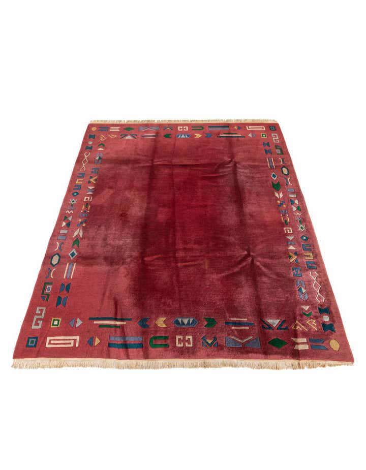 7' 3 x 9' 2 Hand Knotted Nepal Wool Rug