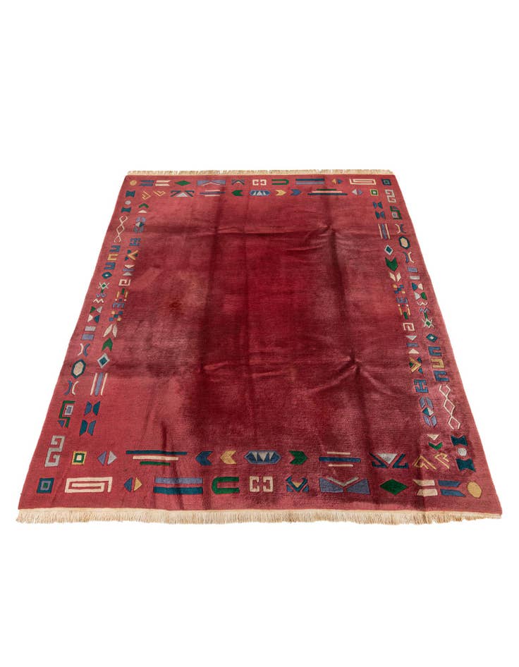 Detail image of 7' 3 x 9' 2 Hand Knotted Nepal Wool Rug