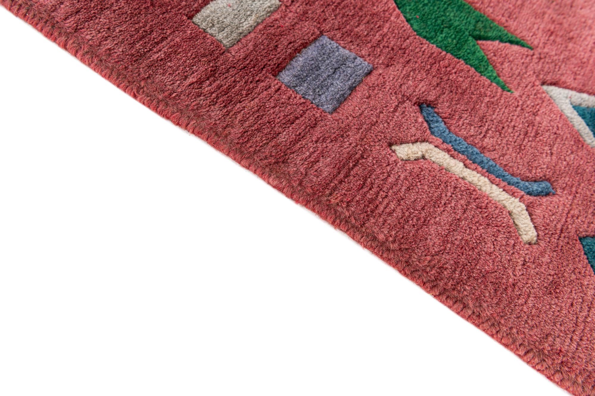 7' 3 x 9' 2 Hand Knotted Nepal Wool Rug