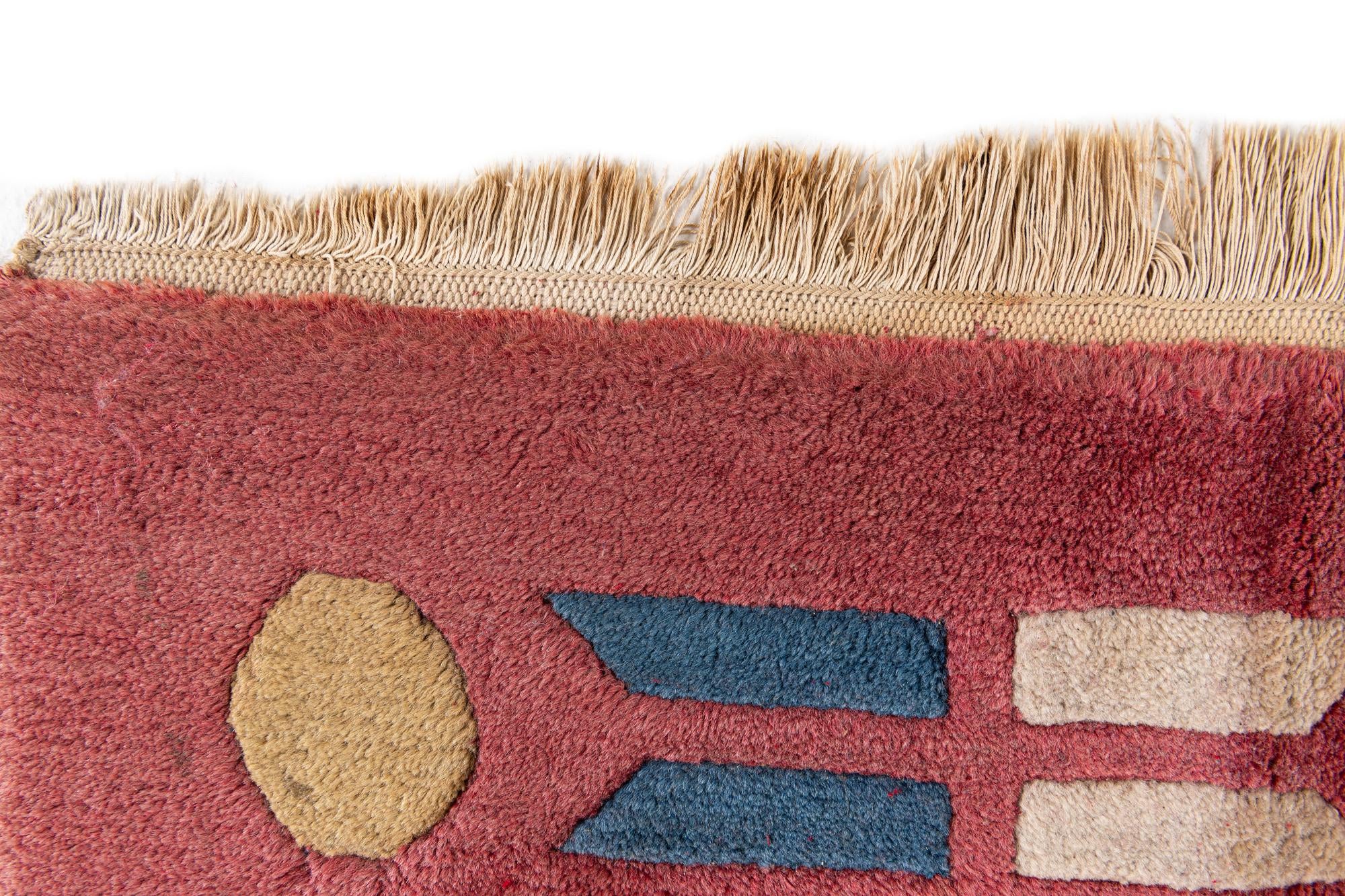 7' 3 x 9' 2 Hand Knotted Nepal Wool Rug