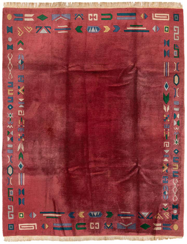 7' 3 x 9' 2 Hand Knotted Nepal Wool Rug