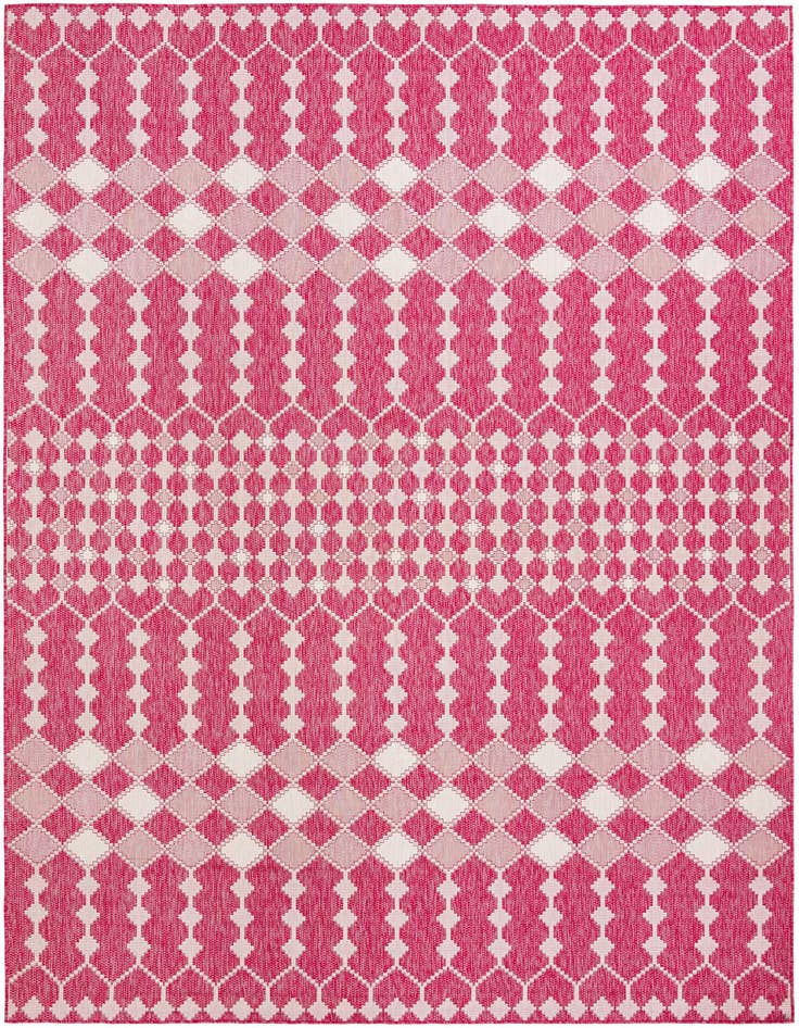 Detail image of 10' x 14' Easy-Clean Lattice Indoor / Outdoor Rug