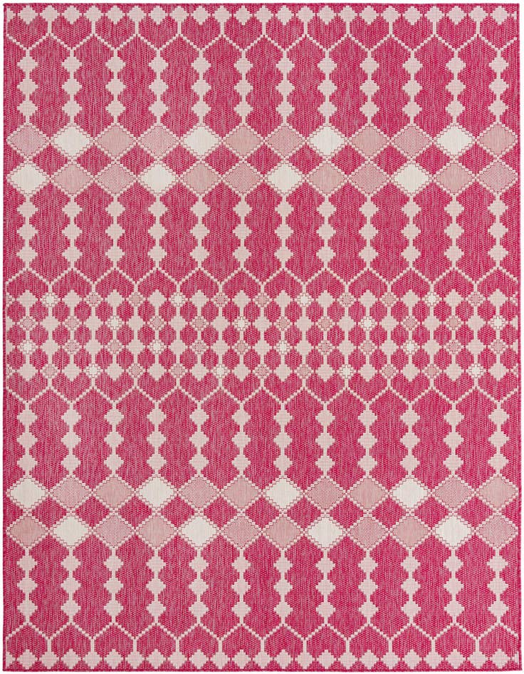 Detail image of 7' 10 x 11' Easy-Clean Lattice Indoor / Outdoor Rug