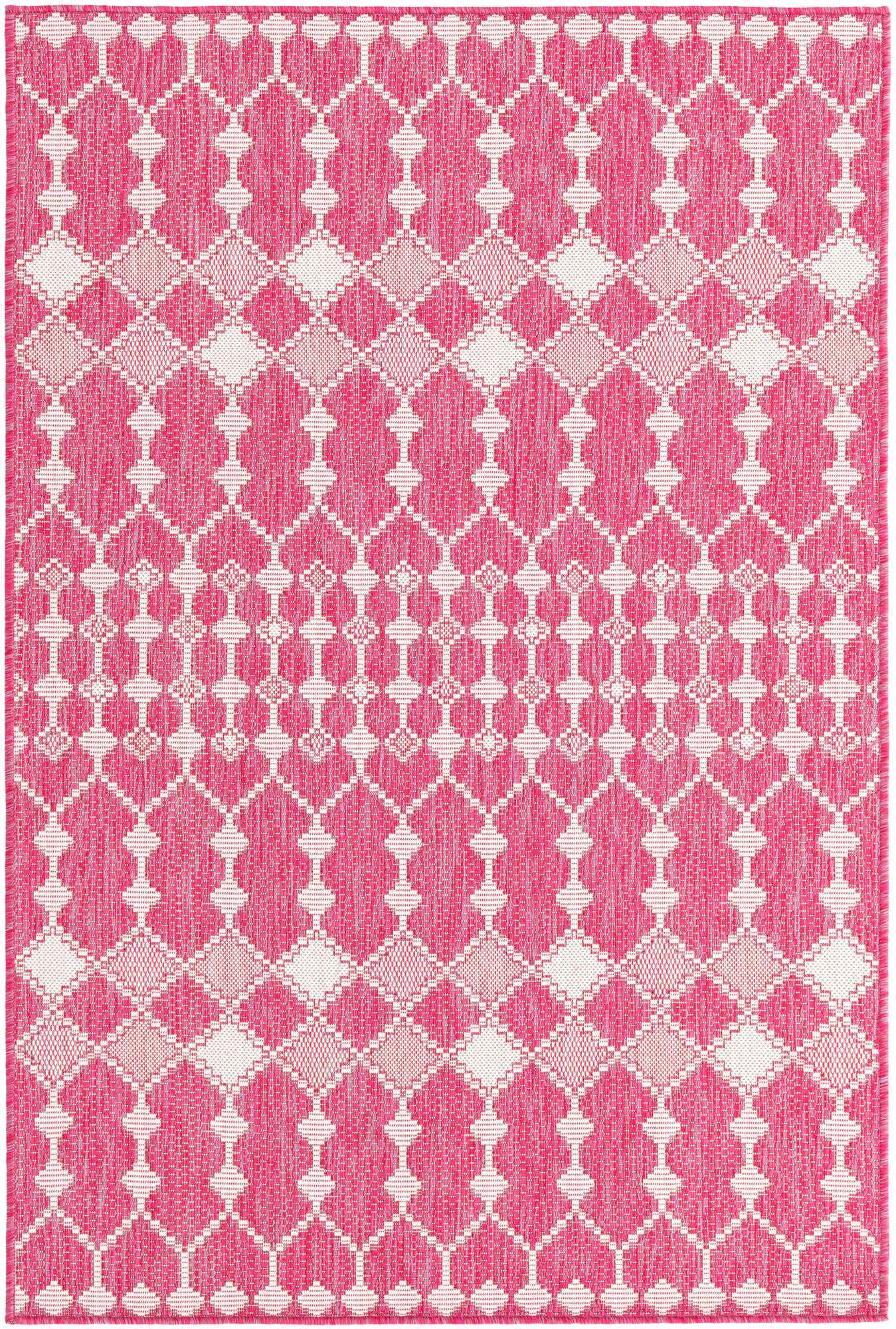 4' x 6' Easy-Clean Lattice Indoor / Outdoor Rug