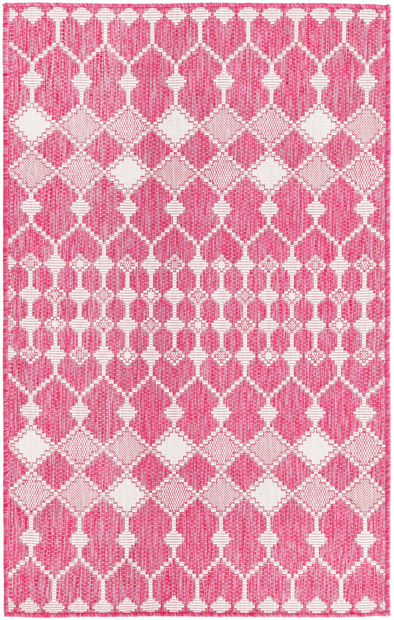 3' x 5' 3 Easy-Clean Lattice Indoor / Outdoor Rug