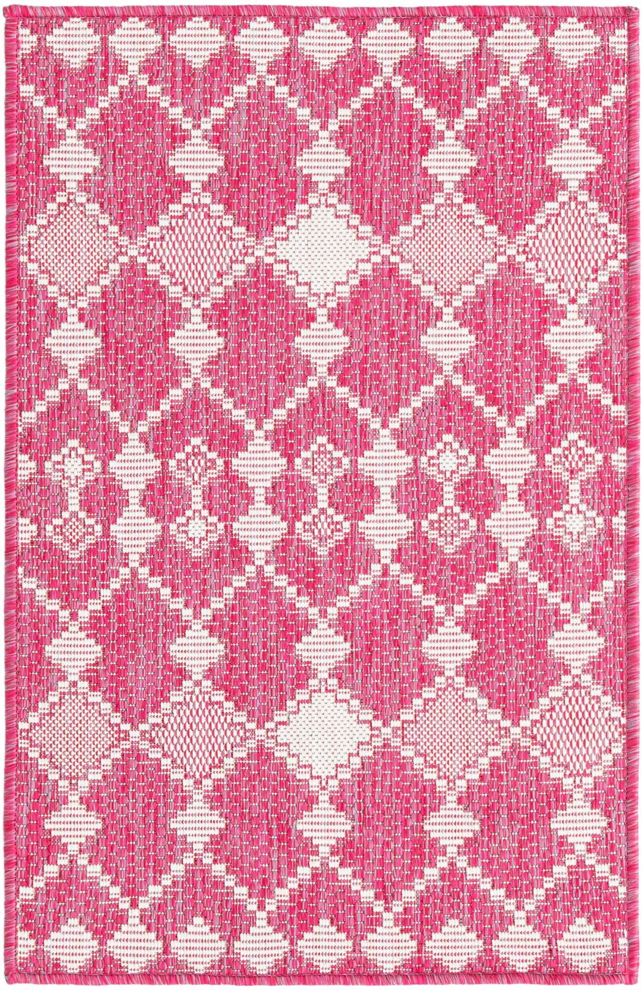 2' x 3' Easy-Clean Lattice Indoor / Outdoor Rug