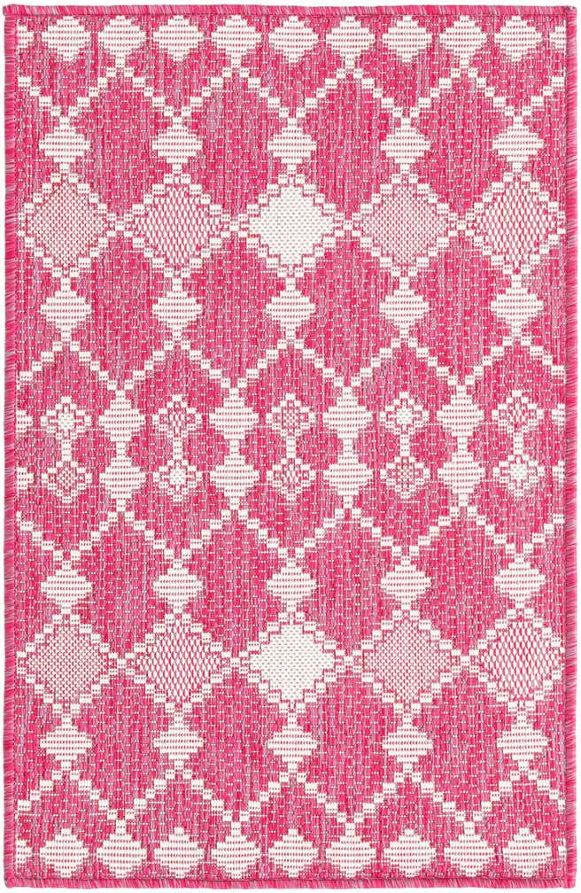 2' x 3' Easy-Clean Lattice Indoor / Outdoor Rug
